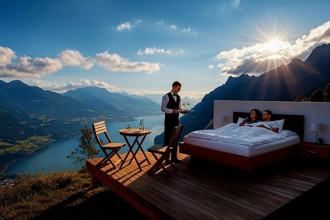 Este hotel en Suiza no tiene ni techo ni paredes
