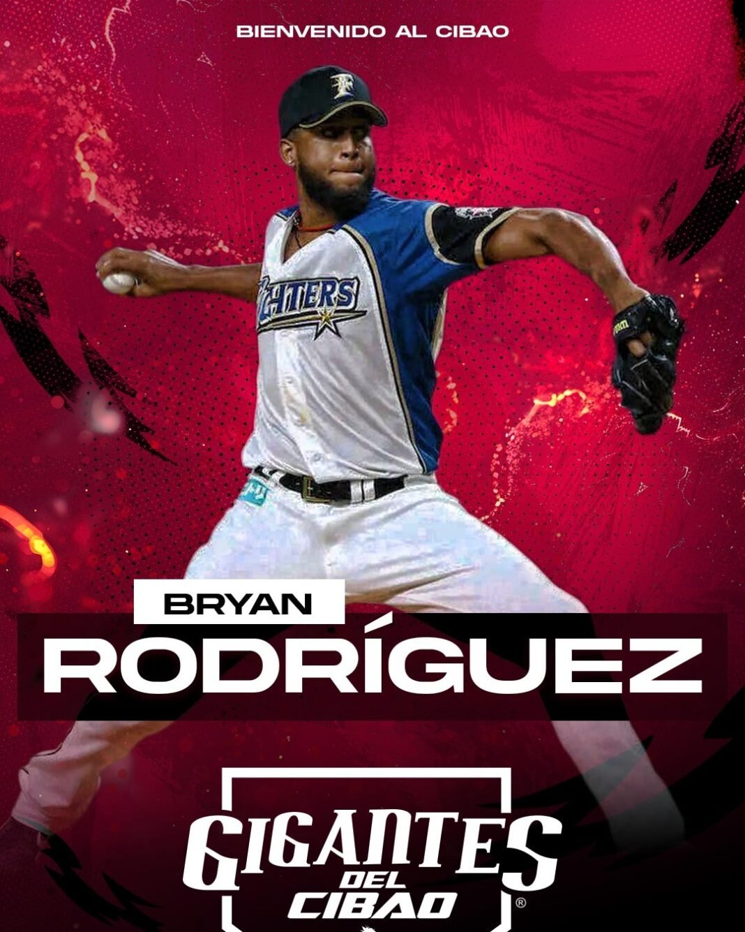 Gigantes del Cibao adquieren al lanzador Bryan Rodríguez en cambio con las Águilas Cibaeñas.