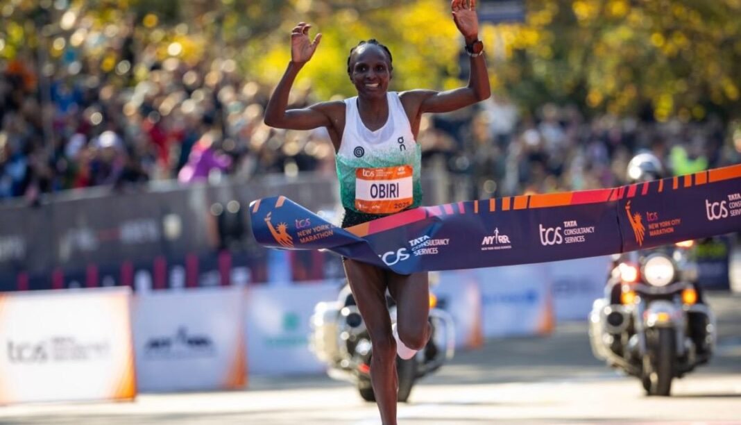 Hellen Obiri rompe récord en el Maratón de Nueva York, Benson Kipruto gana en final de fotografía
