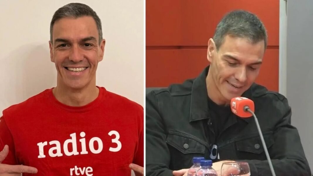 Sánchez se viste de joven en busca del voto ‘indie’: visita por sorpresa Radio 3 y promociona su cuenta de TikTok