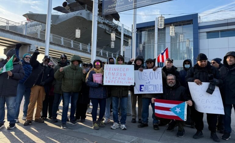 NY: Activistas RD y PR reclaman fin agresión de EU a Venezuela