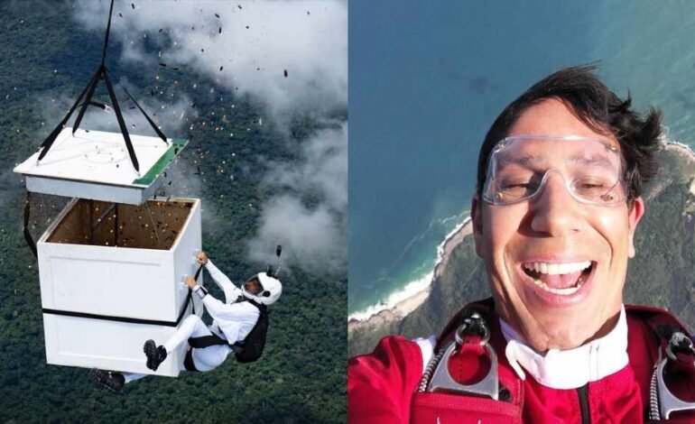 Paracaidista brasileño lanzó millones de semillas en zona deforestada para ayudar a recuperar el Amazonas