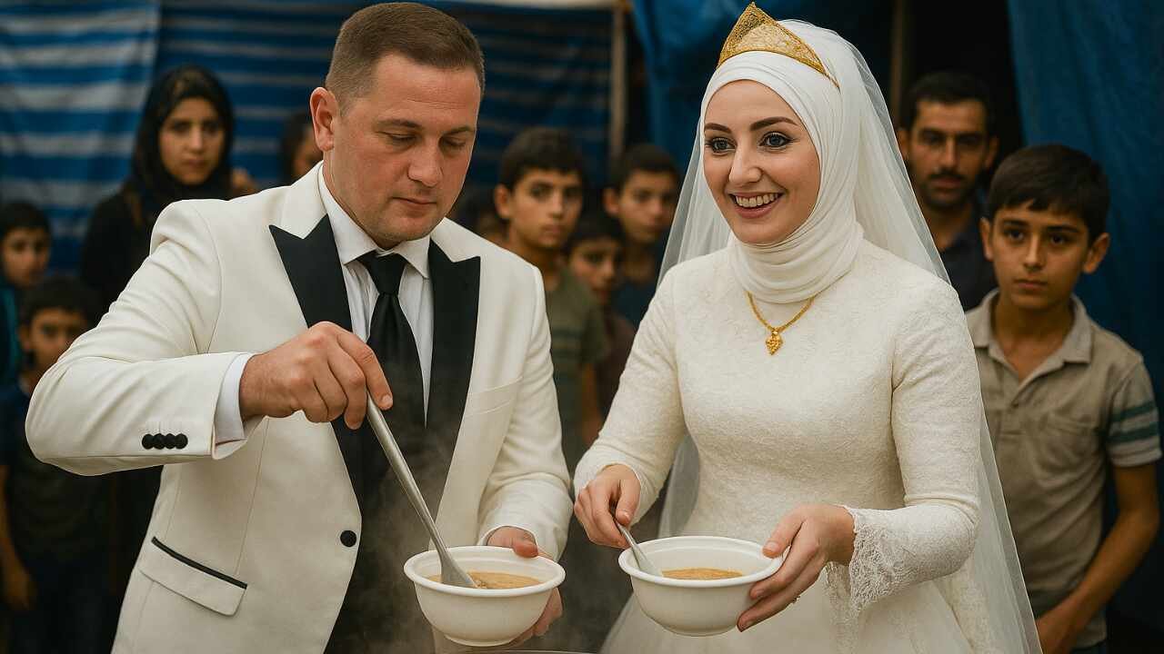 Pareja de Turquía renuncia a su fiesta de boda para alimentar a cuatro mil refugiados sirios
