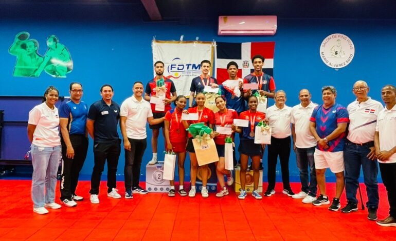 Ramón Vila y Esmerlin Castro son campeones Tenis de Mesa