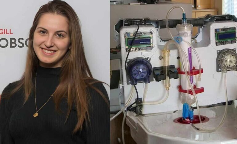 Una joven canadiense de 17 años crea una máquina de diálisis portátil y de bajo costo