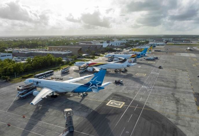 Aeropuerto de Punta Cana con récord de vuelos y pasajeros