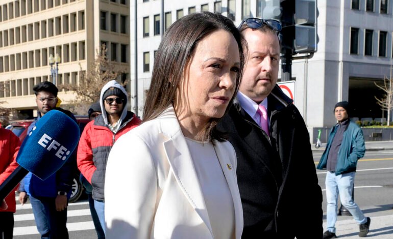 EEUU: Machado dice cuenta con Trump para libertad Venezuela