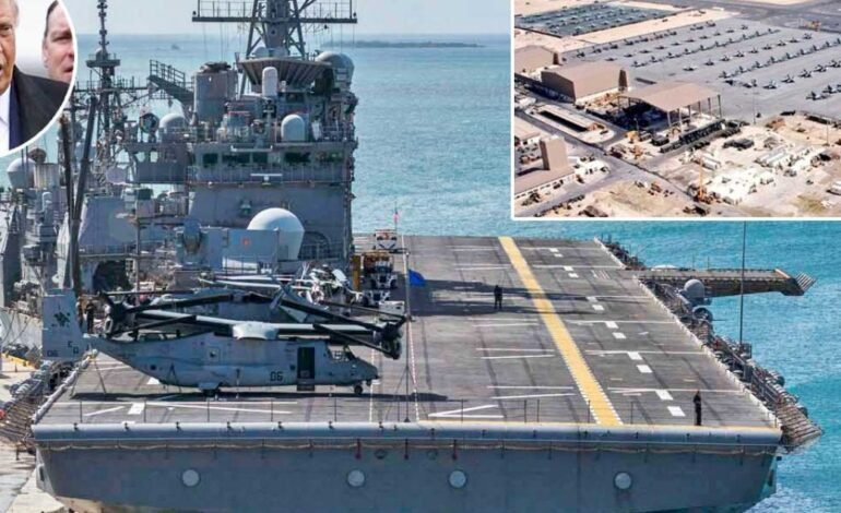 EEUU: Trump asegura una «flota enorme» se dirige hacia Irán