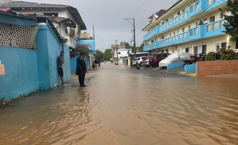 Inundaciones en Puerto Plata provocadas por fuertes lluvias