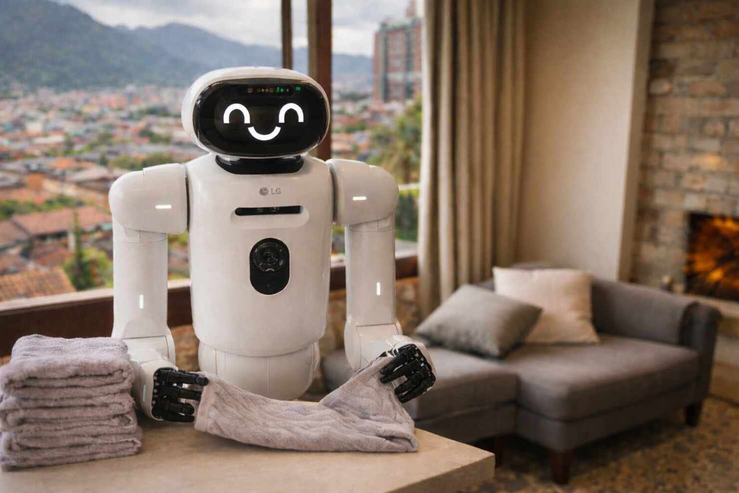 LG presenta un robot doméstico que cocina y dobla la ropa