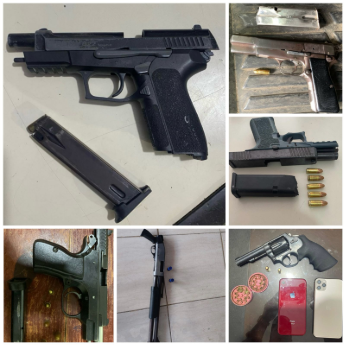 SANTIAGO: PN ocupa 9 armas de fuego ilegales y apresa siete