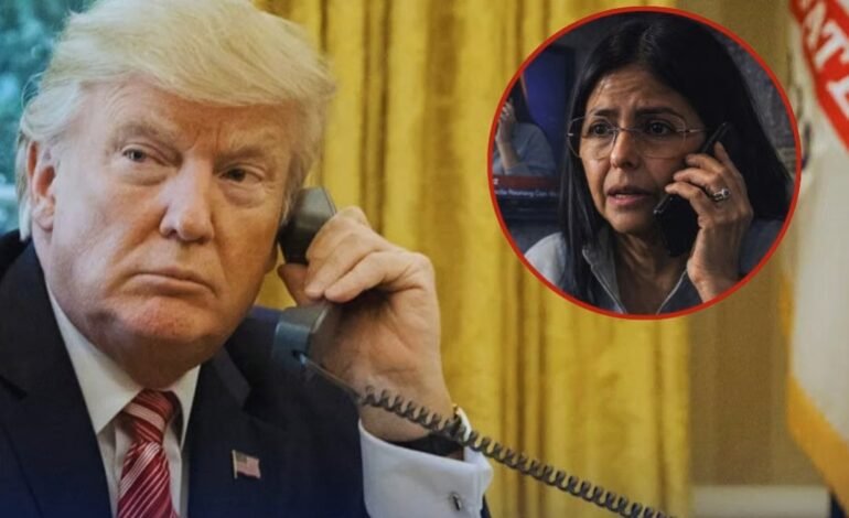 Trump mantiene una llamada con la Presidenta de Venezuela