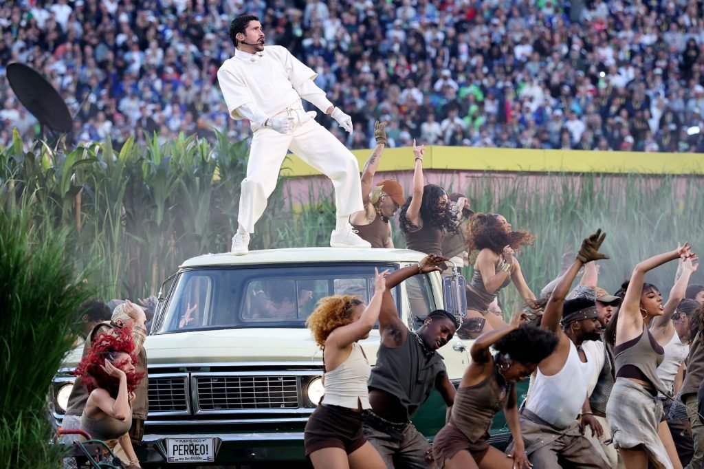 Bad Bunny Delivers ‘Together We Are America’ Message During Halftime Show Starring Lady Gaga, Ricky Martin & More