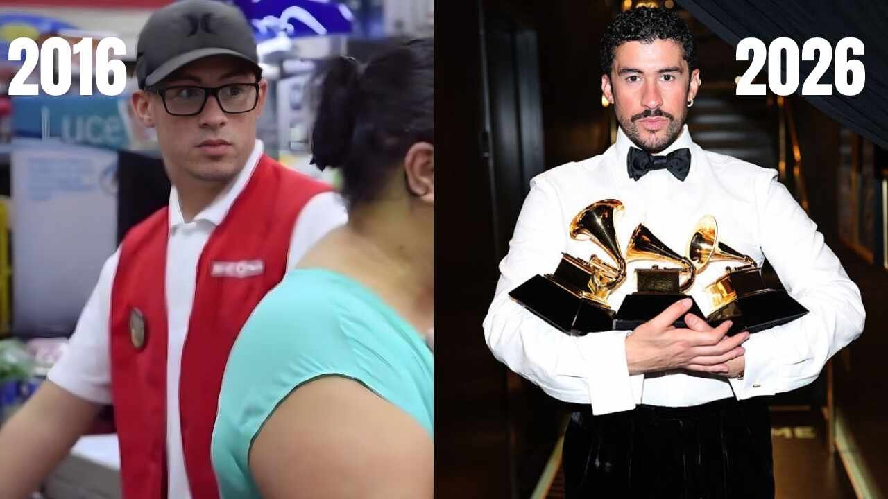 Bad Bunny pasó de trabajar en un supermercado a convertirse en uno de los artistas más importantes del mundo