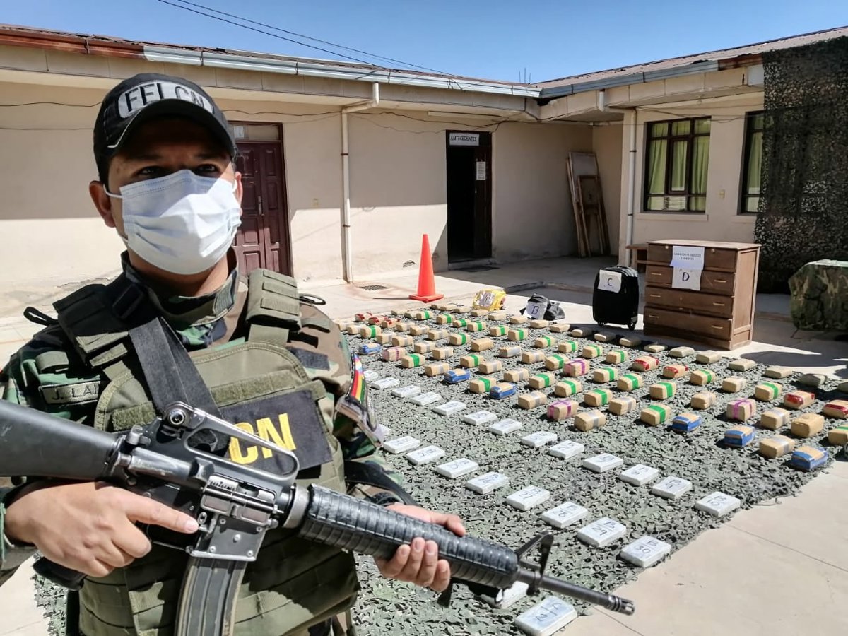 BOLIVIA: Autoridades incautan más de 1,1 toneladas de cocaína