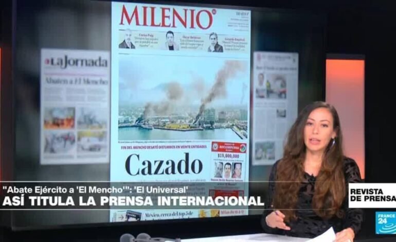 «Cazado. Fin de ‘El Mencho’ desató disturbios en veinte entidades»: ‘Milenio’