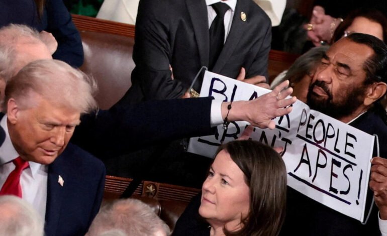 En imágenes: altercados, gritos y reproches; los momentos más tensos del discurso de Donald Trump