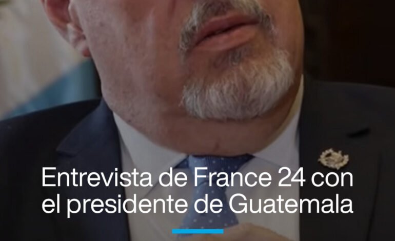 Entrevista exclusiva de France 24 con el presidente de Guatemala, Bernardo Arévalo