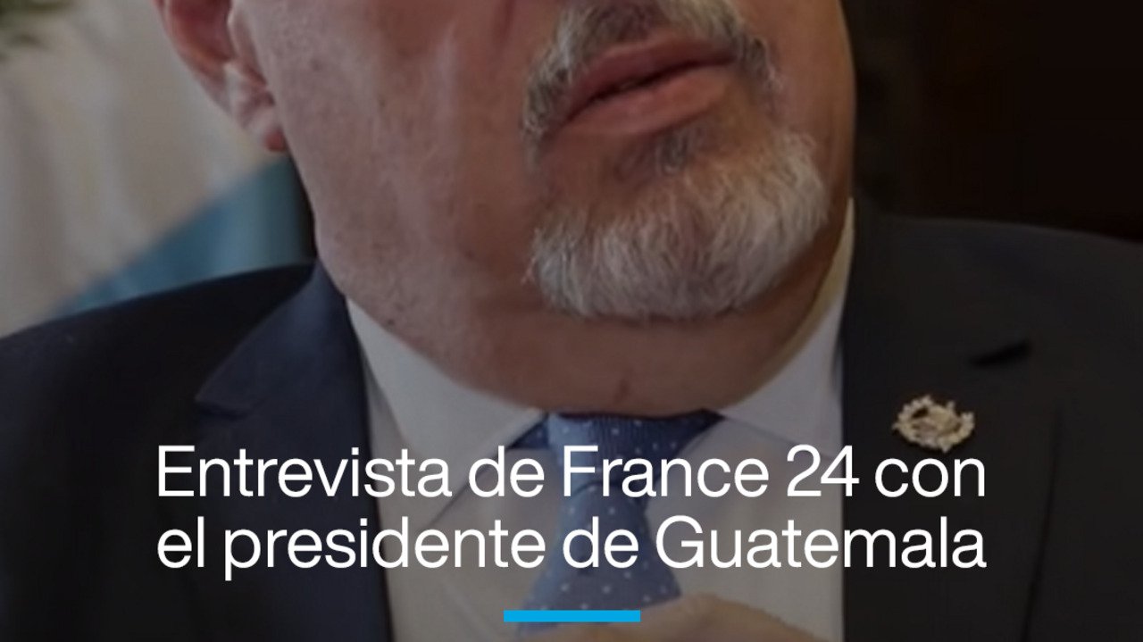 Entrevista exclusiva de France 24 con el presidente de Guatemala, Bernardo Arévalo