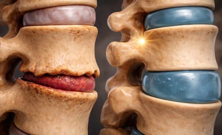 Expertos logran revertir parcialmente la degeneración del disco cervical y reducir el dolor crónico de cuello