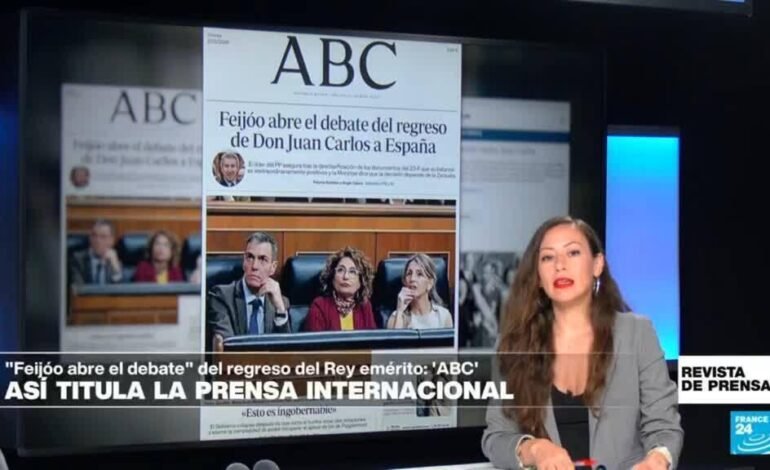 «Feijóo abre el debate del regreso de Don Juan Carlos a España»: ‘ABC’