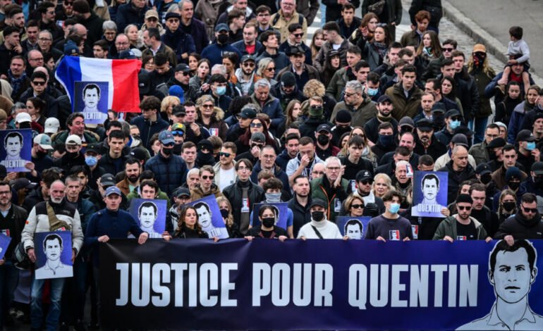 Francia y EE. UU. se enfrentan por la muerte violenta de Quentin D., activista de ultraderecha en Lyon