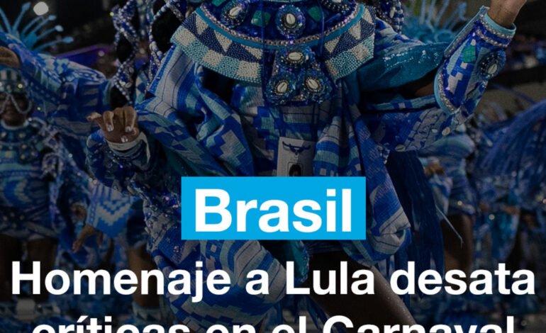Homenaje a Lula desata críticas en el Carnaval de Río