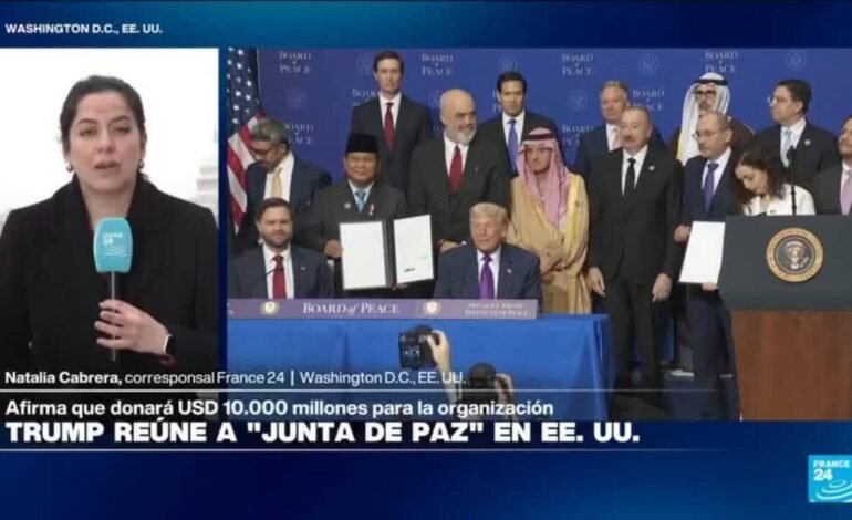 «Junta de Paz» de Trump: anuncios de donaciones para funcionamiento de la organización