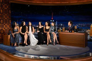 KATSEYE Re-Create Super Bowl Commercial Dance, Talk Getting Starstruck by Miley Cyrus & Tease New Music on ‘Tonight Show’ Debut: Photos