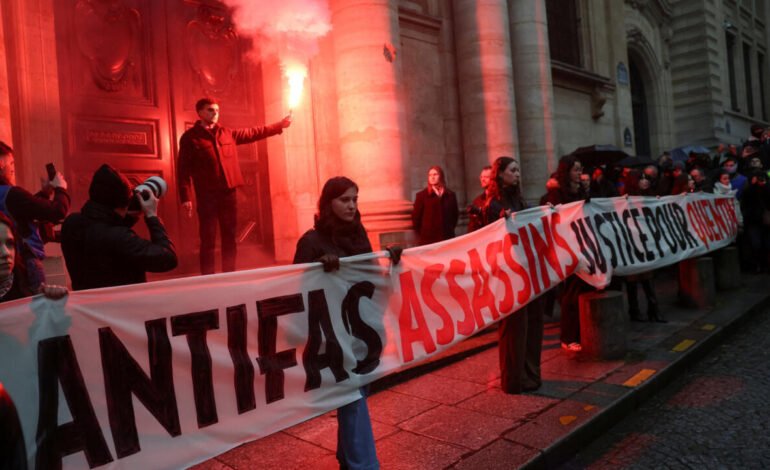 La muerte violenta del activista Quentin D. tensa la campaña electoral en Francia