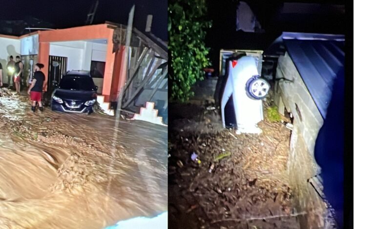 Lluvias desbordan río y anegan comunidades Gaspar Hernández