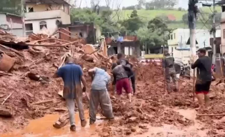 Lluvias torrenciales en Brasil dejan decenas de muertos y heridos