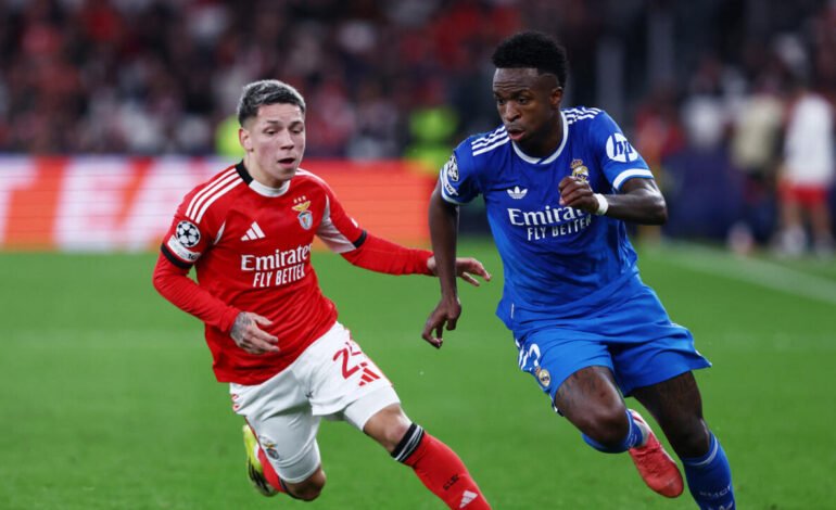 «Los racistas son cobardes»: Vinicius lidera la victoria en un ensombrecido partido de la Liga de Campeones