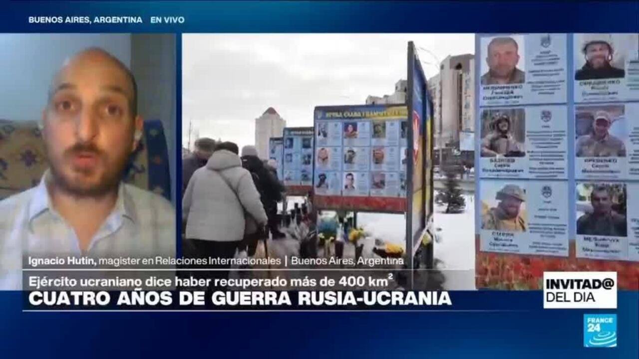 Número de ataques, avances y víctimas: cuatro años de guerra en Ucrania en cifras