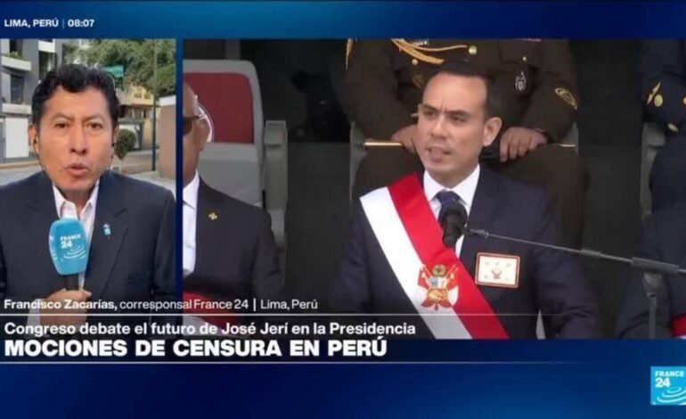 Perú: el presidente interino José Jerí afronta votación de mociones de censura en el Congreso
