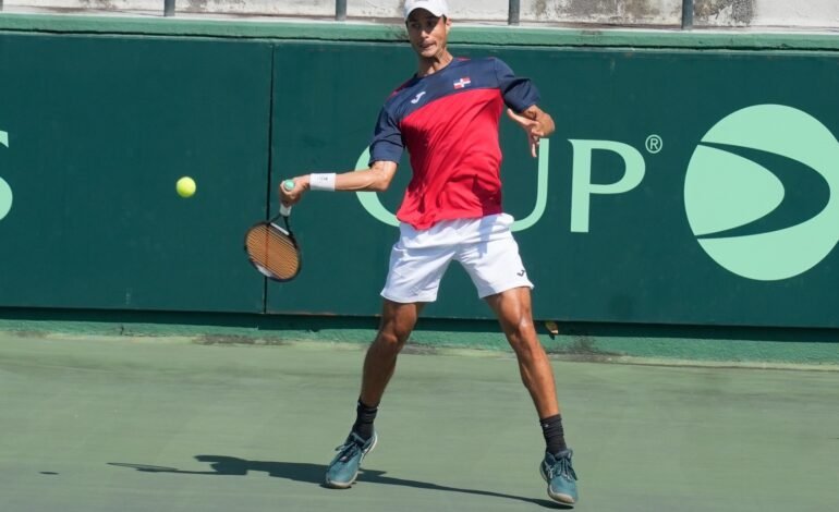 R. Dominicana supera a Letonia en la Copa Davis de Tenis 2026