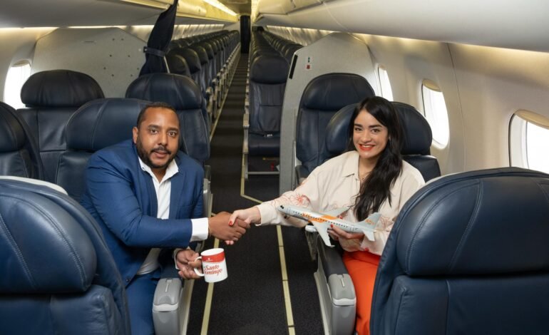 SKYhigh Dominicana y Café Santo Domingo renuevan su alianza estratégica