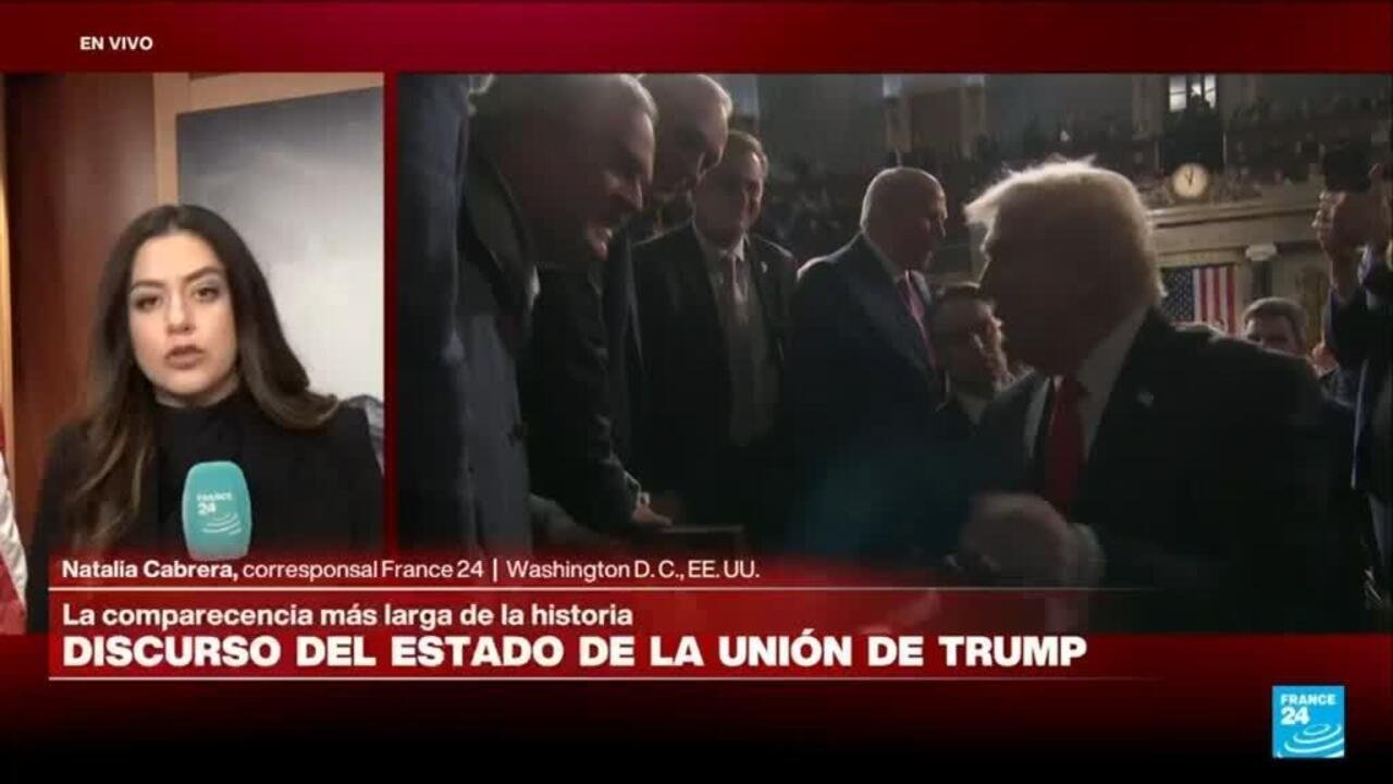 Trump defiende su gestión económica y migratoria en el discurso más largo del Estado de la Unión