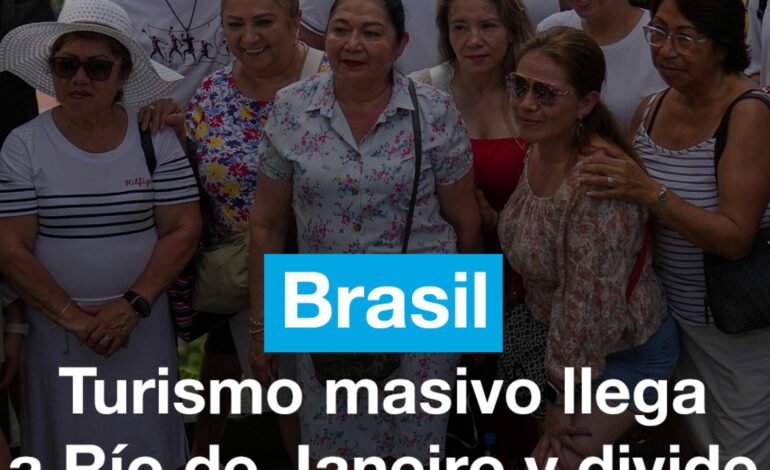 Turismo masivo llega a Río de Janeiro y divide las opiniones
