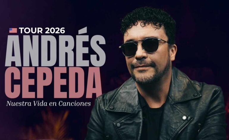 Andrés Cepeda anuncia gira por Estados Unidos con más de 10 fechas confirmadas