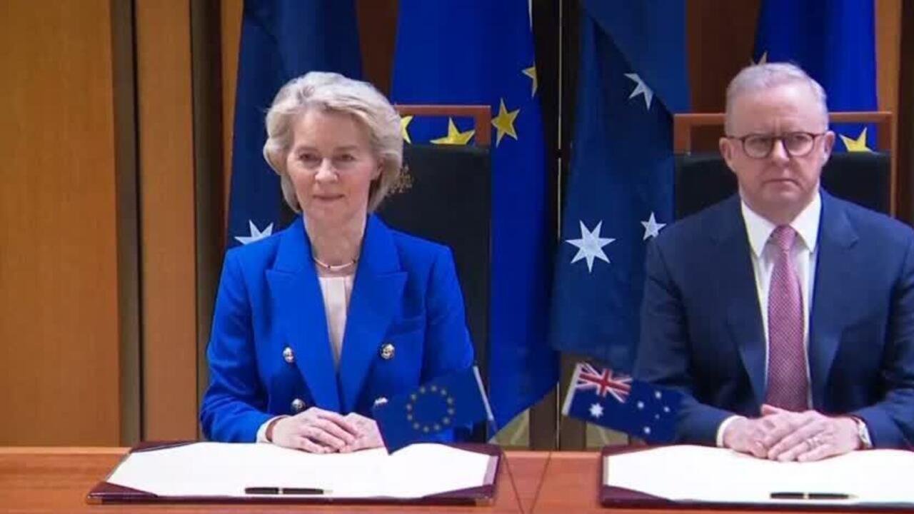 Australia y la Unión Europea firman histórico acuerdo comercial