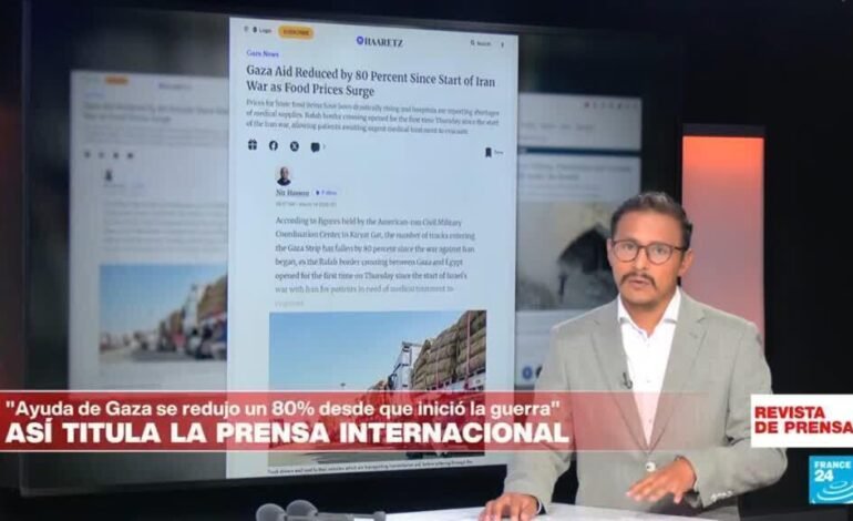 «Ayuda para Gaza se redujo un 80% desde que inició la guerra en Irán»: ‘Haaretz’