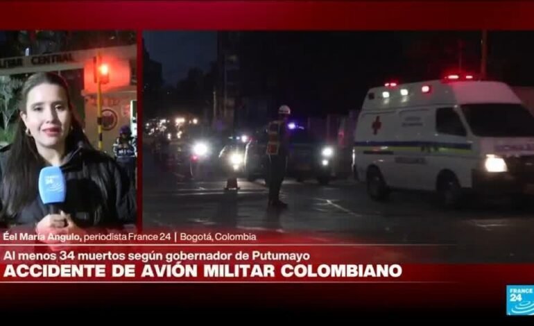Colombia: Un avión militar se estrelló en la frontera con Perú, causando la muerte de 64 personas
