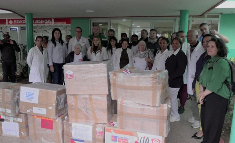 Convoy internacional distribuye ayuda humanitaria en Cuba