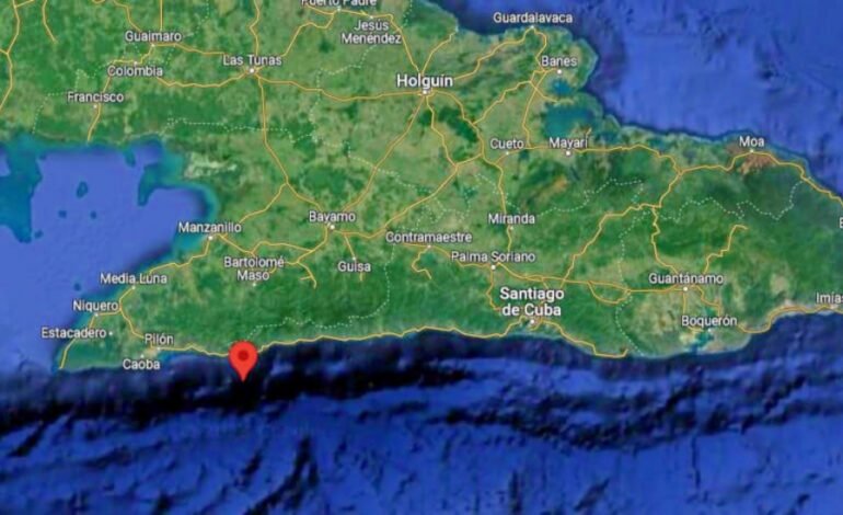 Cuba registra sismo magnitud 5,3 en su extremo oriental