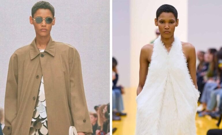 Dominicana Yaina Cuevas debuta en París desfilando para Saint Laurent