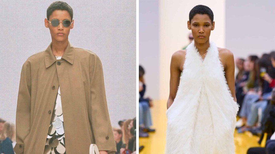 Dominicana Yaina Cuevas debuta en París desfilando para Saint Laurent imagen