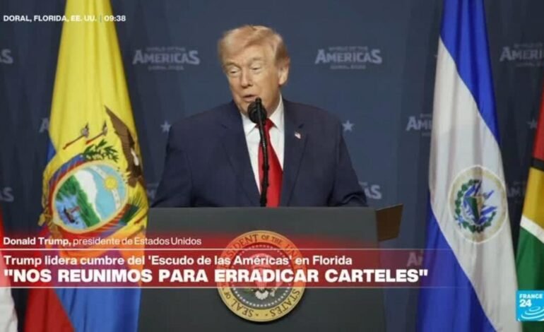 Donald Trump: «anunciamos una nueva coalición militar para erradicar carteles»