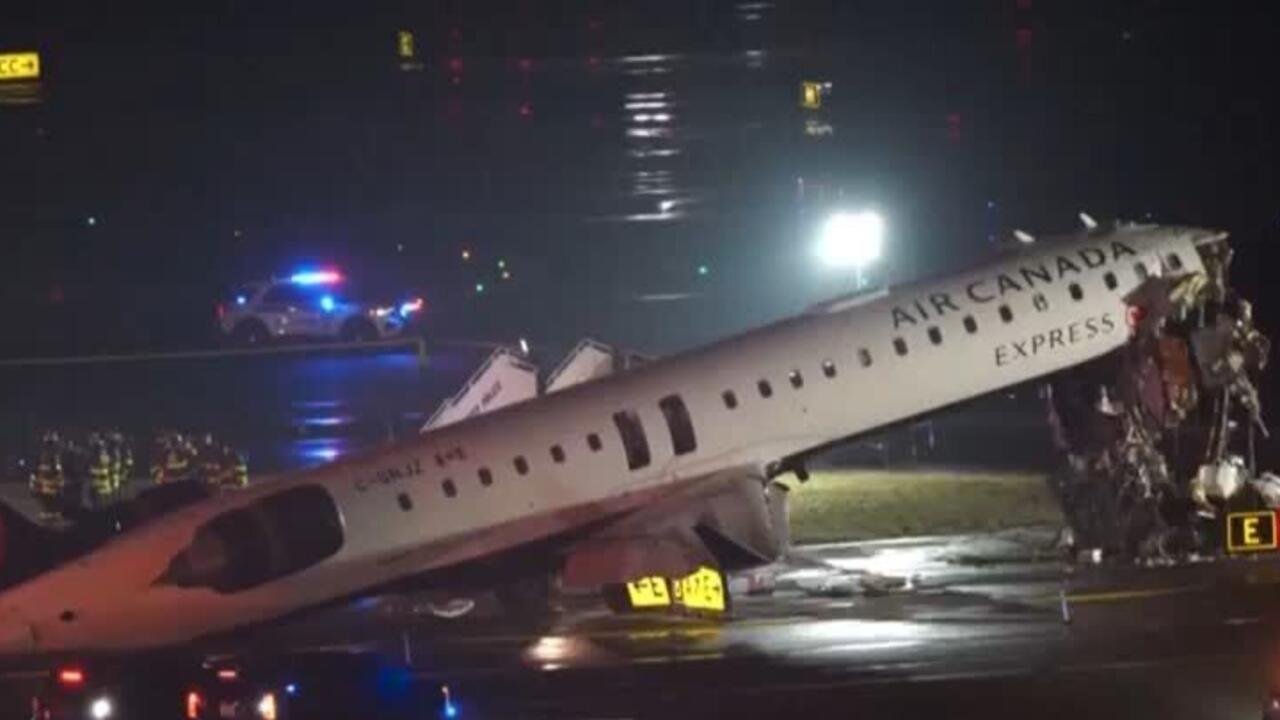 EE. UU.: accidente de avión de Air Canada provoca cierre de aeropuerto y deja al menos dos muertos