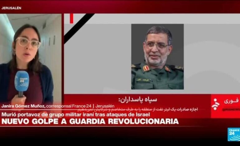 Ejército israelí mata al portavoz de la Guardia Revolucionaria; Irán eleva sus ataques contra Israel